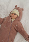 Salopetă cu mănuși și botoși fleece din lână merinos - Teddy Burlwood