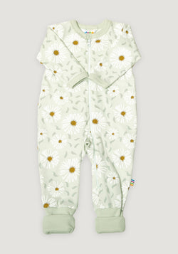Jumpsuit cu șosete din bumbac - Daisy Mint Aop 70