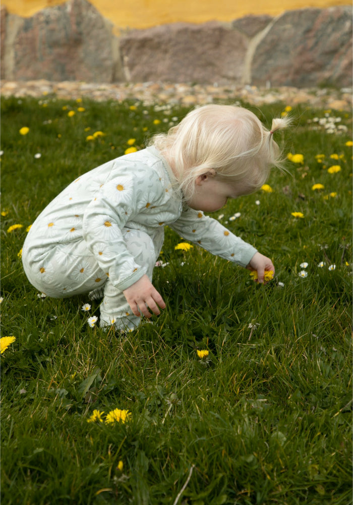 Jumpsuit cu șosete din bumbac - Daisy Mint Joha HipHip.ro