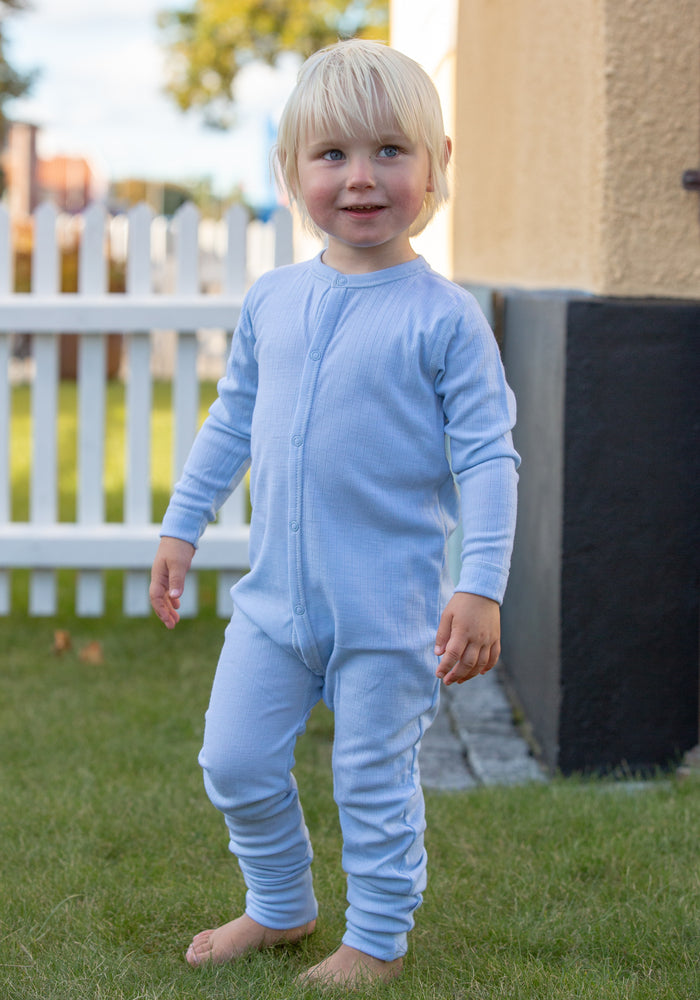 Salopetă cu șosete din lână merinos - Basic Blue