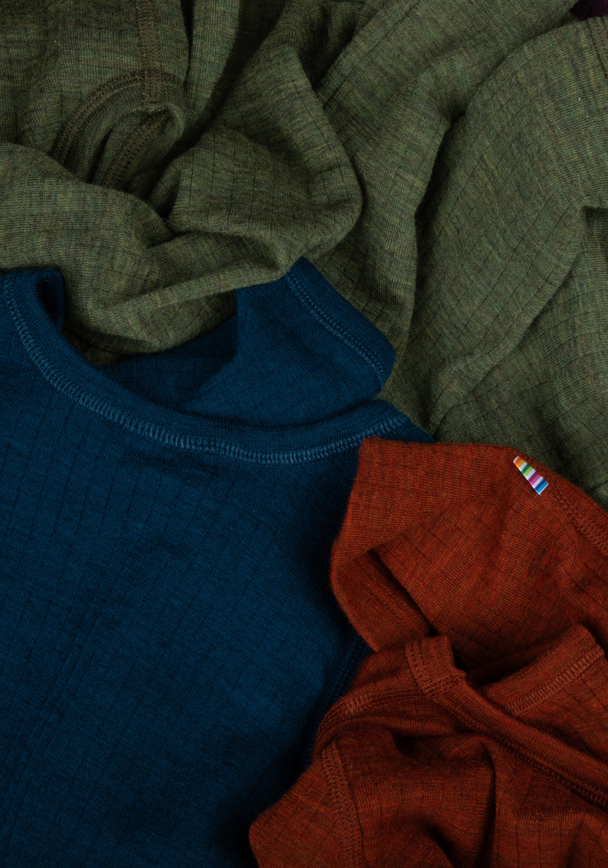 Salopetă cu șosete din lână merinos - Basic Dark Turquoise