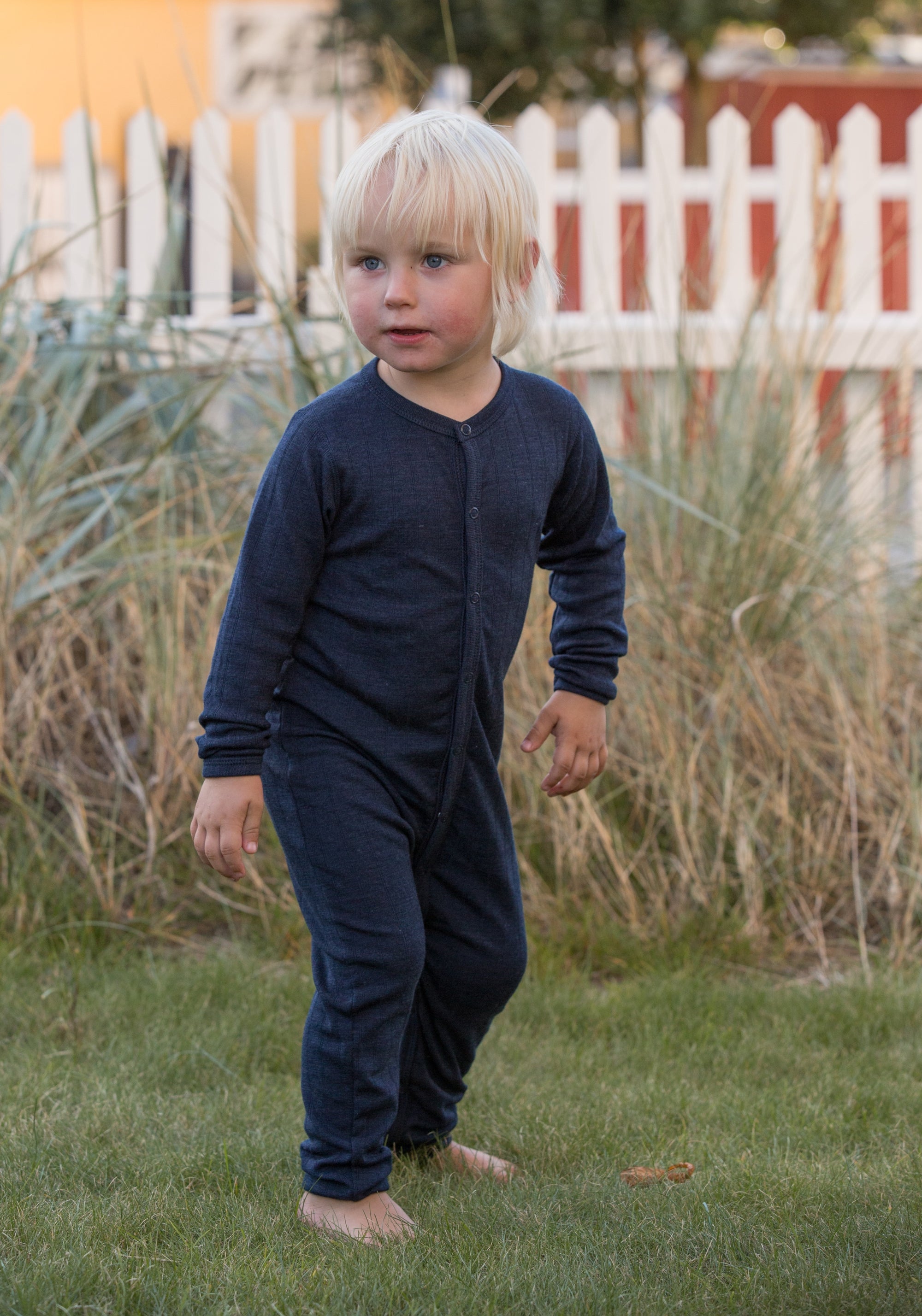 Salopetă din lână merinos și mătase - Basic Marine