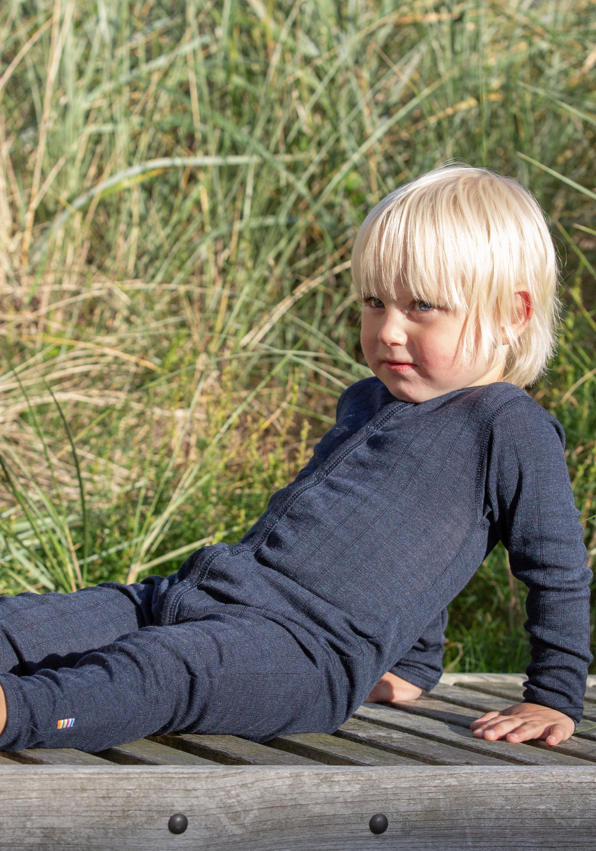 Salopetă din lână merinos și mătase - Basic Marine