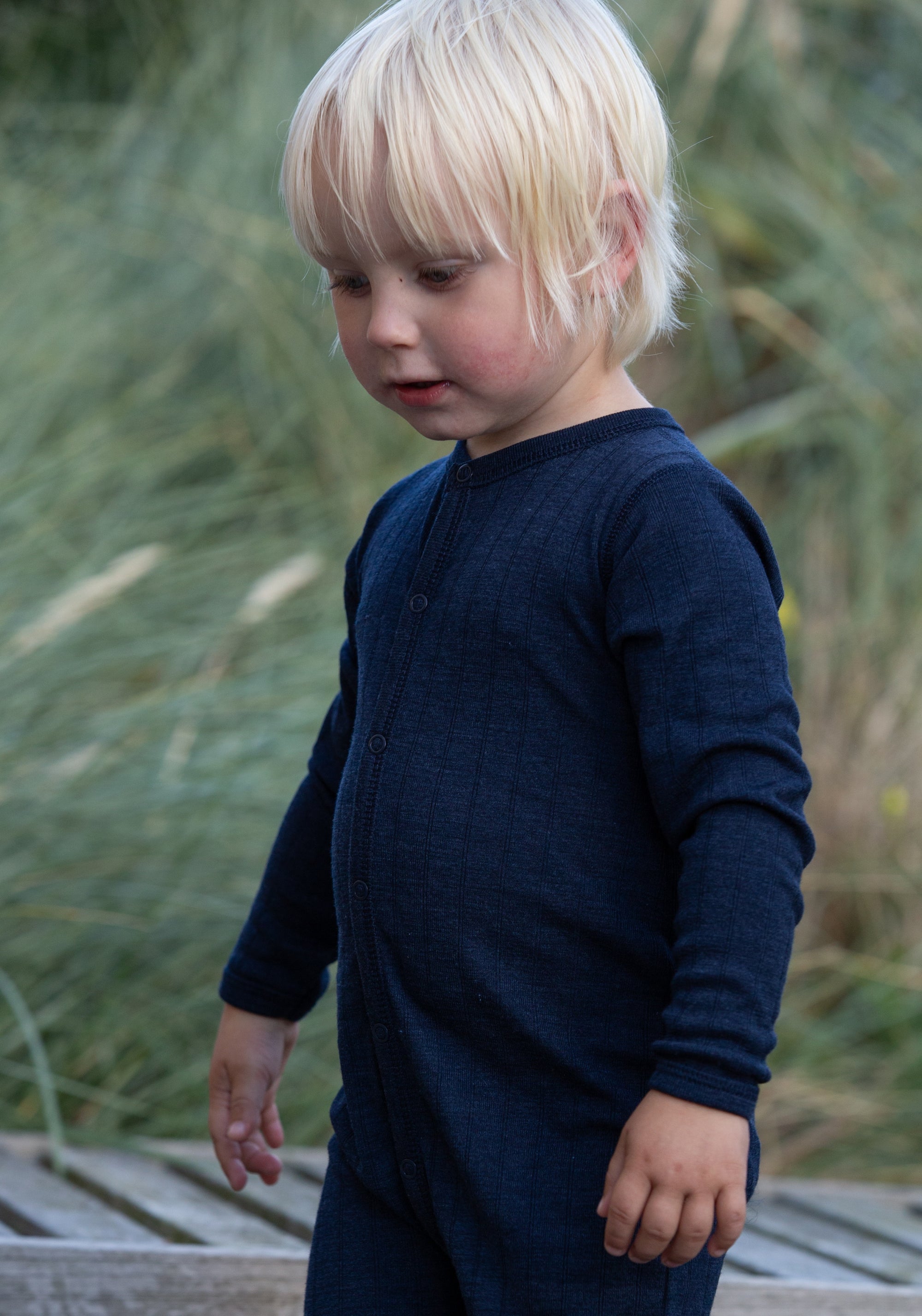 Salopetă cu șosete din lână merinos - Basic Marine