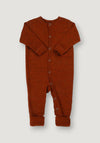 Salopetă cu șosete lână merinos - Basic Russet 50