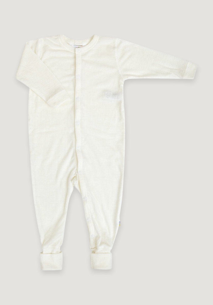 Jumpsuit cu şosete din lână merinos - Basic White Joha HipHip.ro