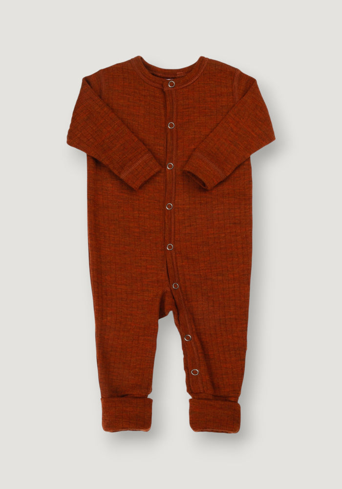 Salopetă cu șosete lână merinos - Basic Russet 50