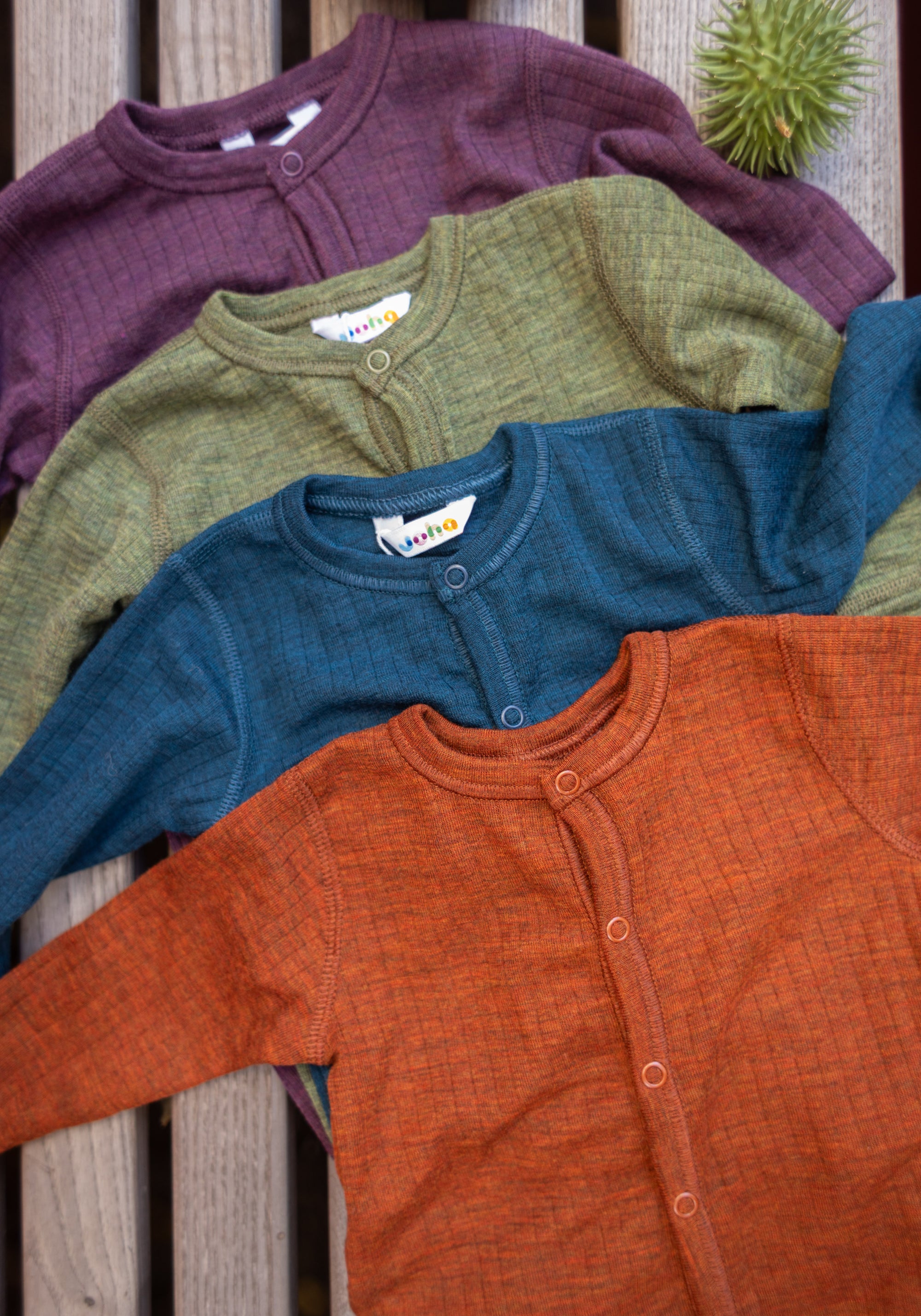 Salopetă cu șosete lână merinos - Basic Russet