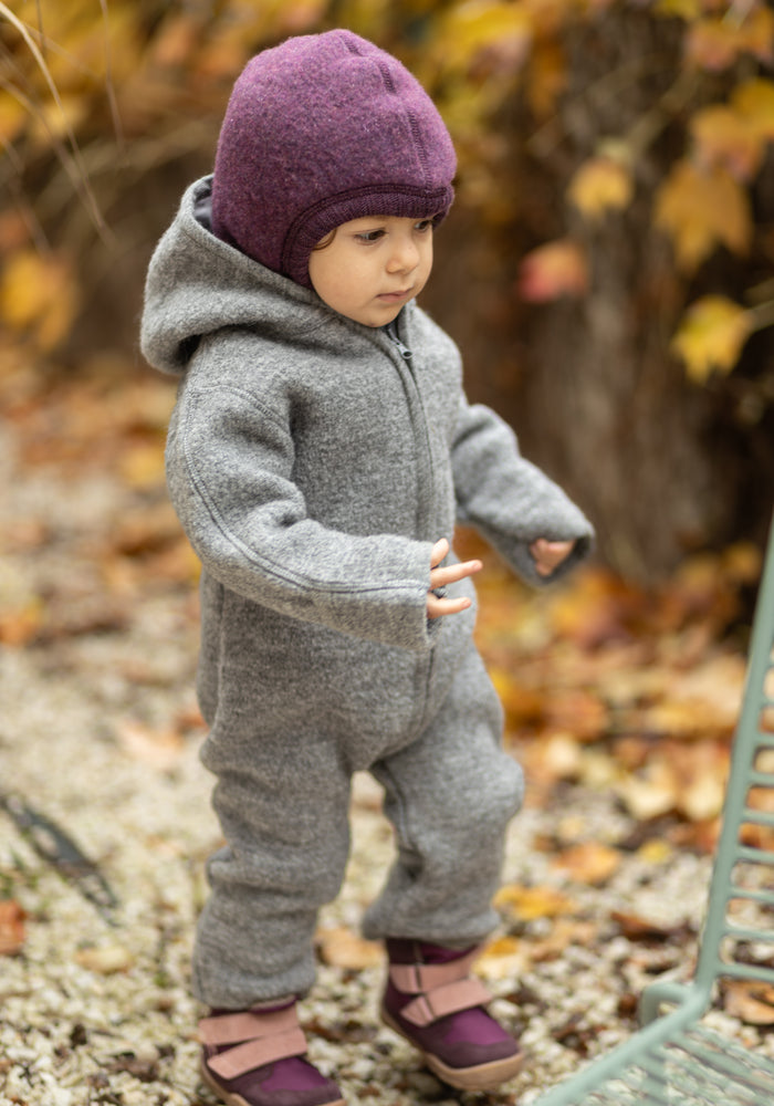 Salopetă din lână fiartă - Grey