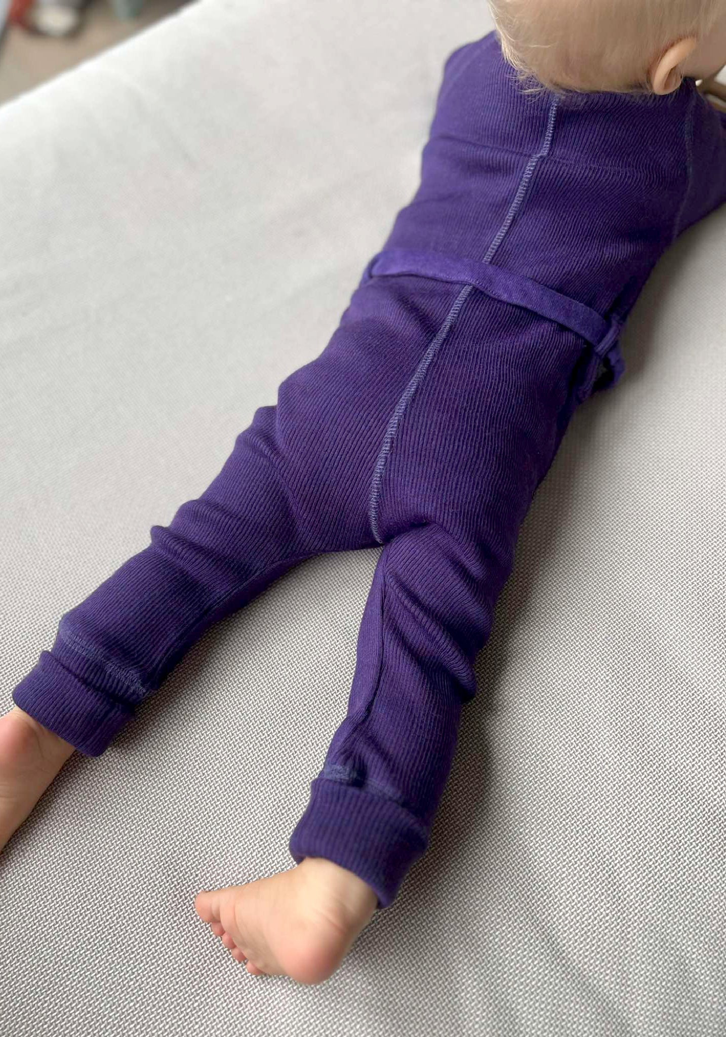 Salopetă din lână merinos - Acai Berry