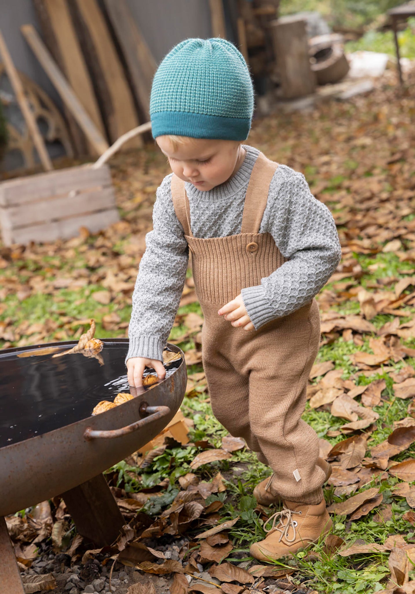 Salopetă lână merinos - Caramel Disana HipHip.ro