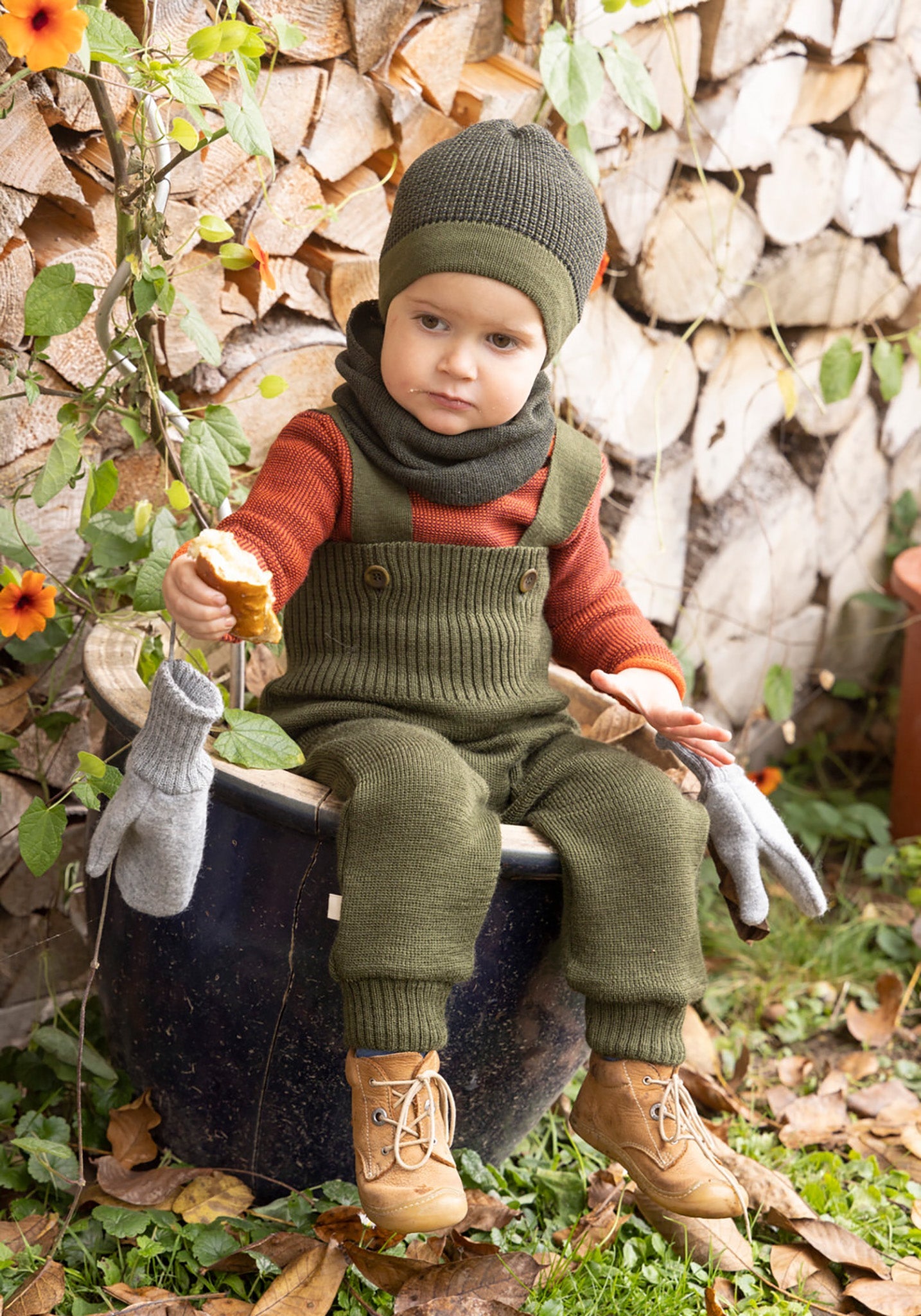 Salopetă lână merinos - Olive Disana HipHip.ro