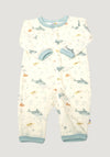 Jumpsuit lână de vară - Sea Light Blue Joha HipHip.ro