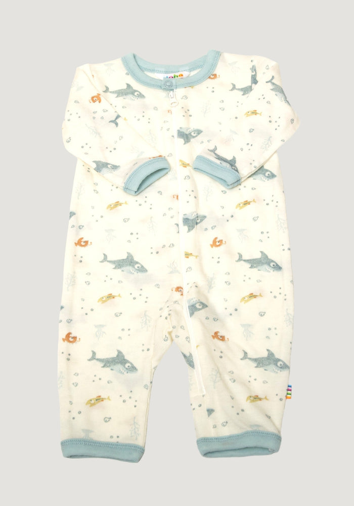 Jumpsuit lână de vară - Sea Light Blue Joha HipHip.ro