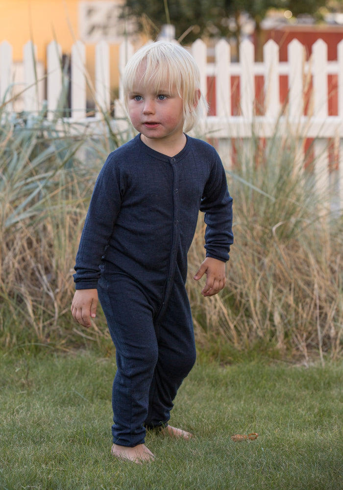 Salopetă cu șosete din lână merinos - Basic Marine