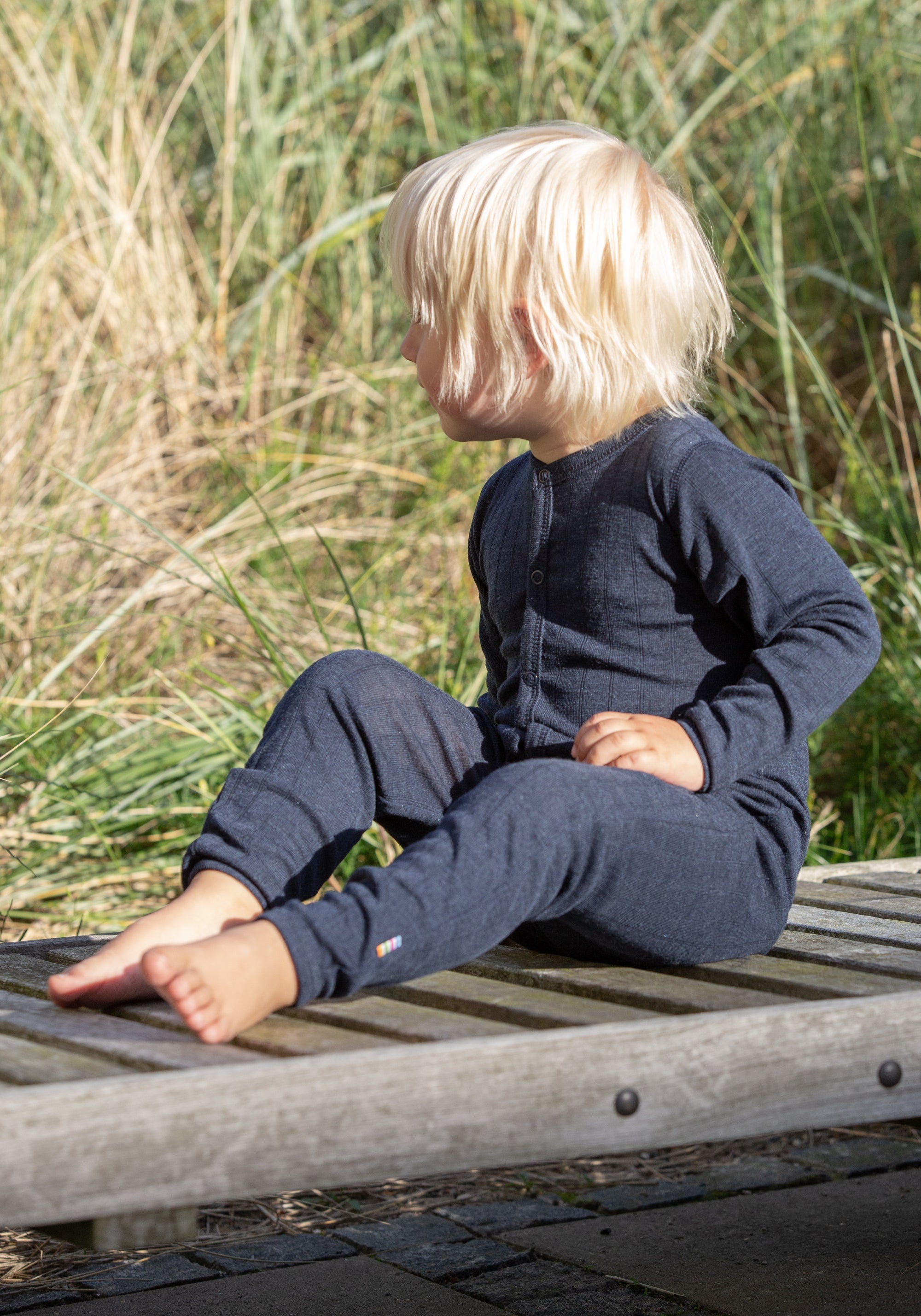 Salopetă cu șosete din lână merinos - Basic Marine