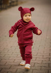 Salopetă din lână merinos - Wild Pomegranate