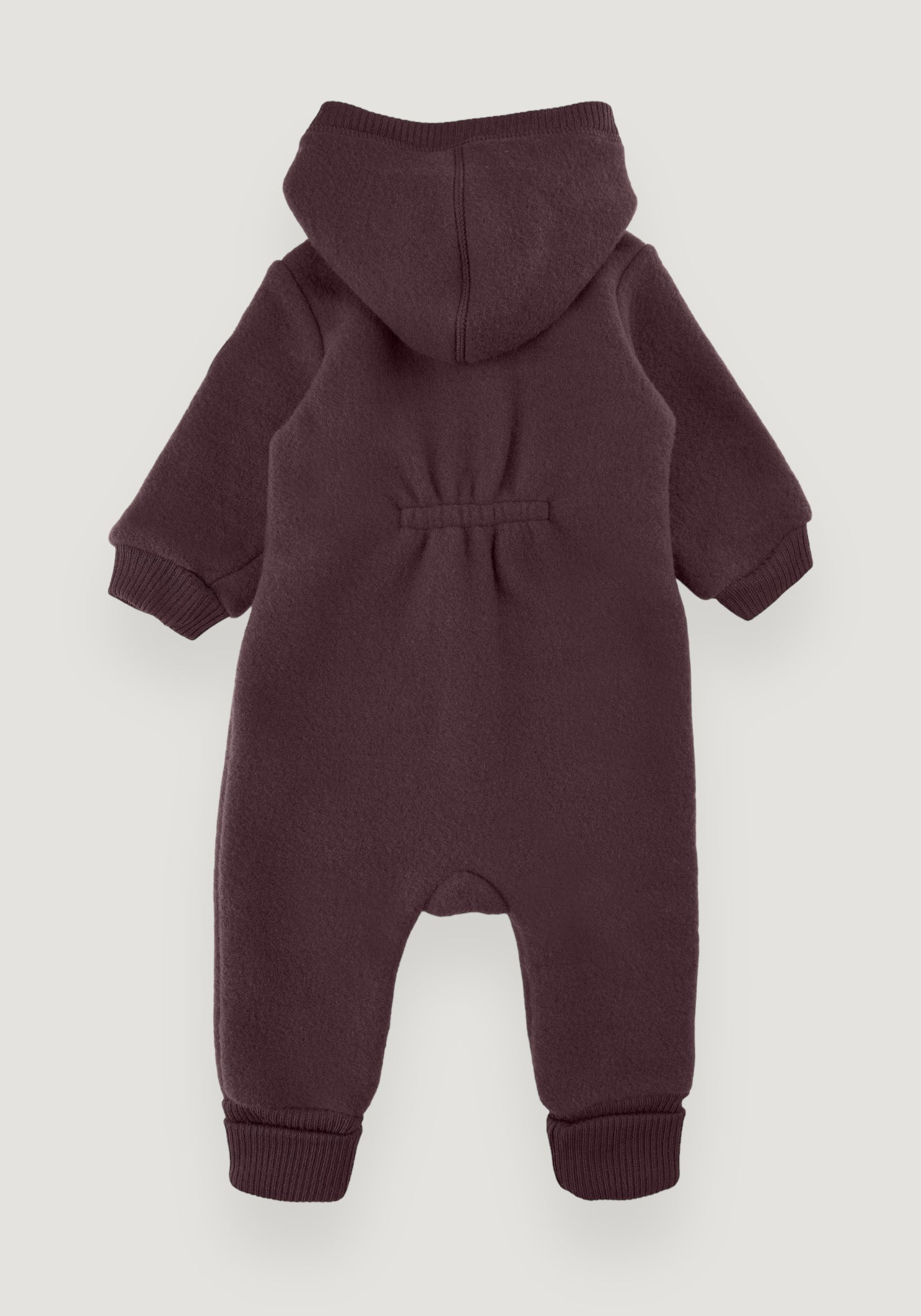 Overall fleece cu glugă din lână merinos - Huckleberry Mikk-line HipHip.ro