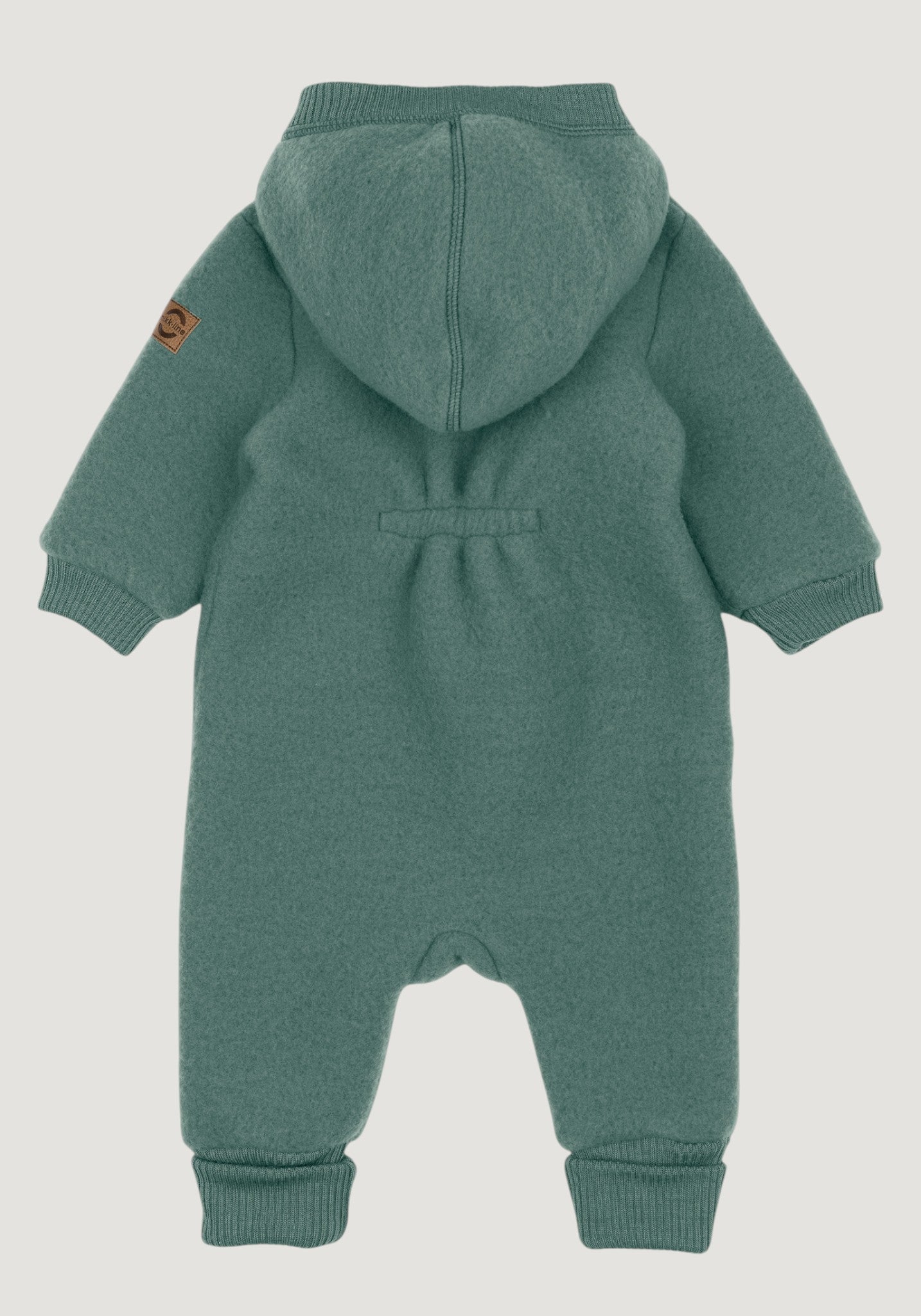 Salopetă fleece din lână merinos - Balsam Green