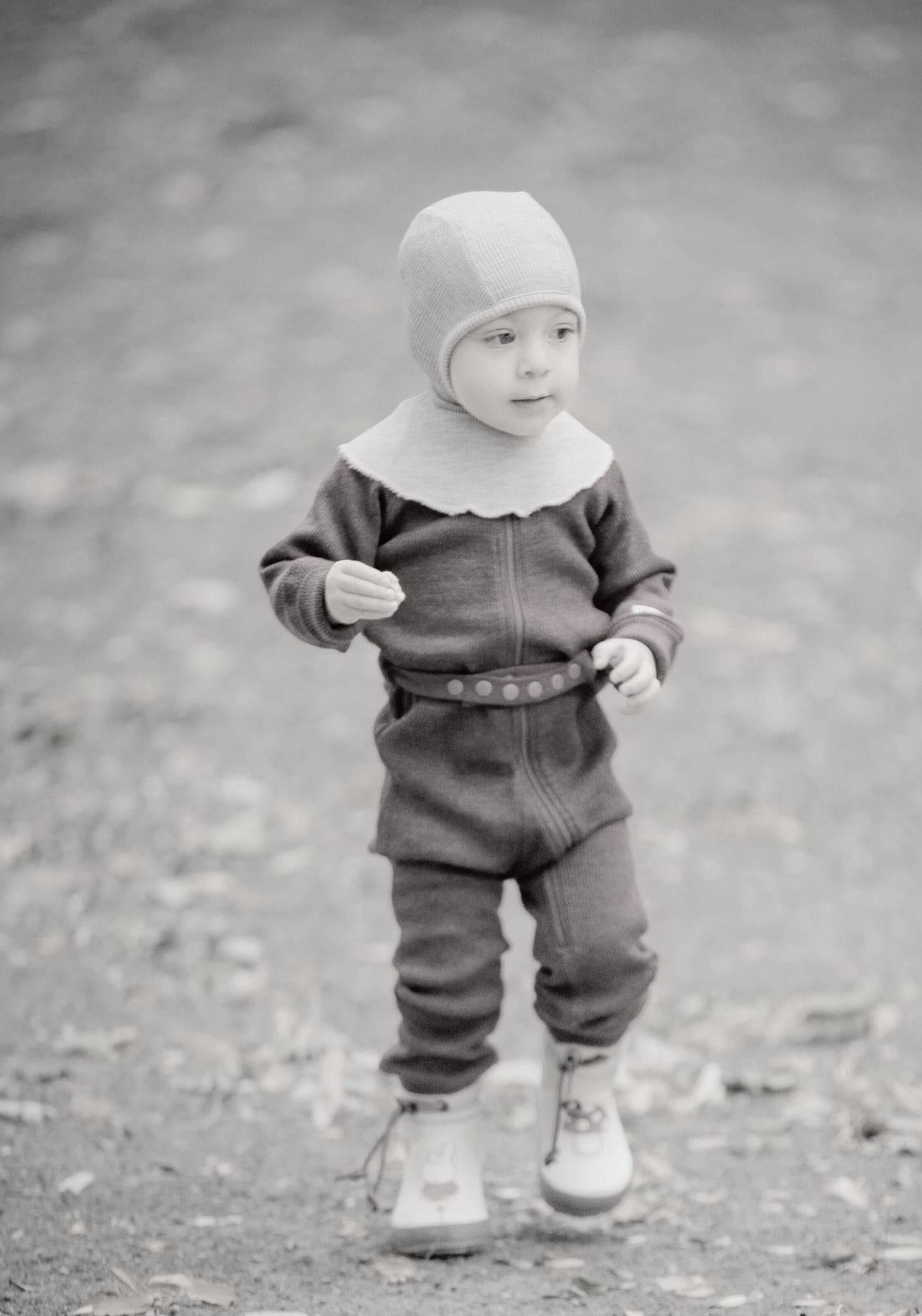 Salopetă lână merinos - Garden Moss Green