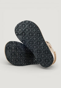 Sandale Barefoot din piele - Abriana Champagne
