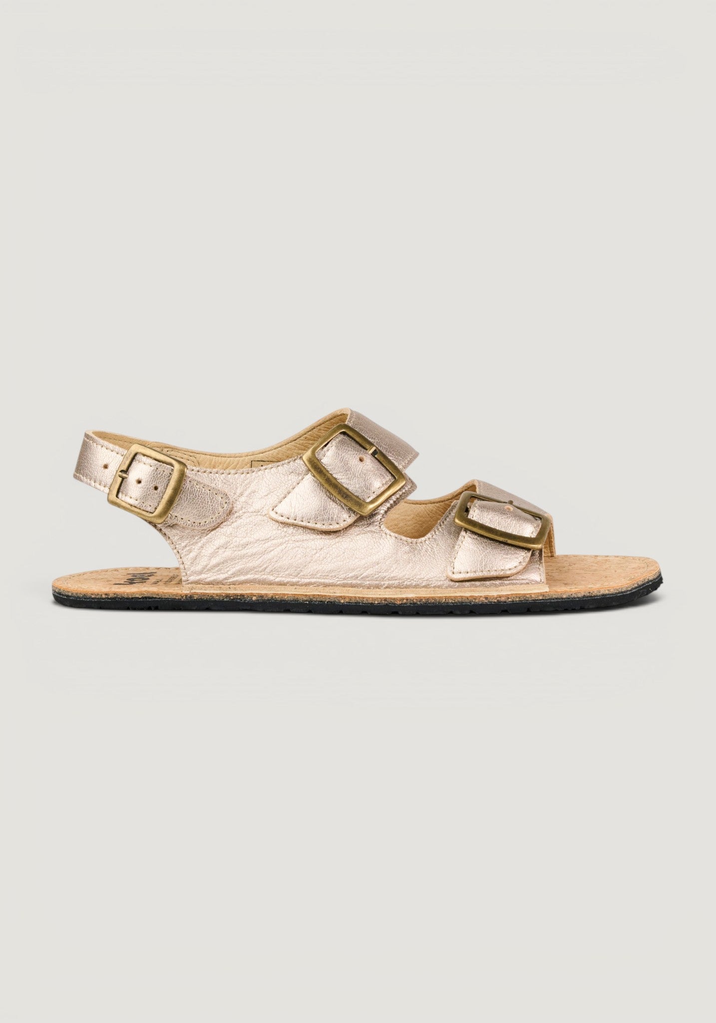 Sandale Barefoot din piele - Ada Champagne