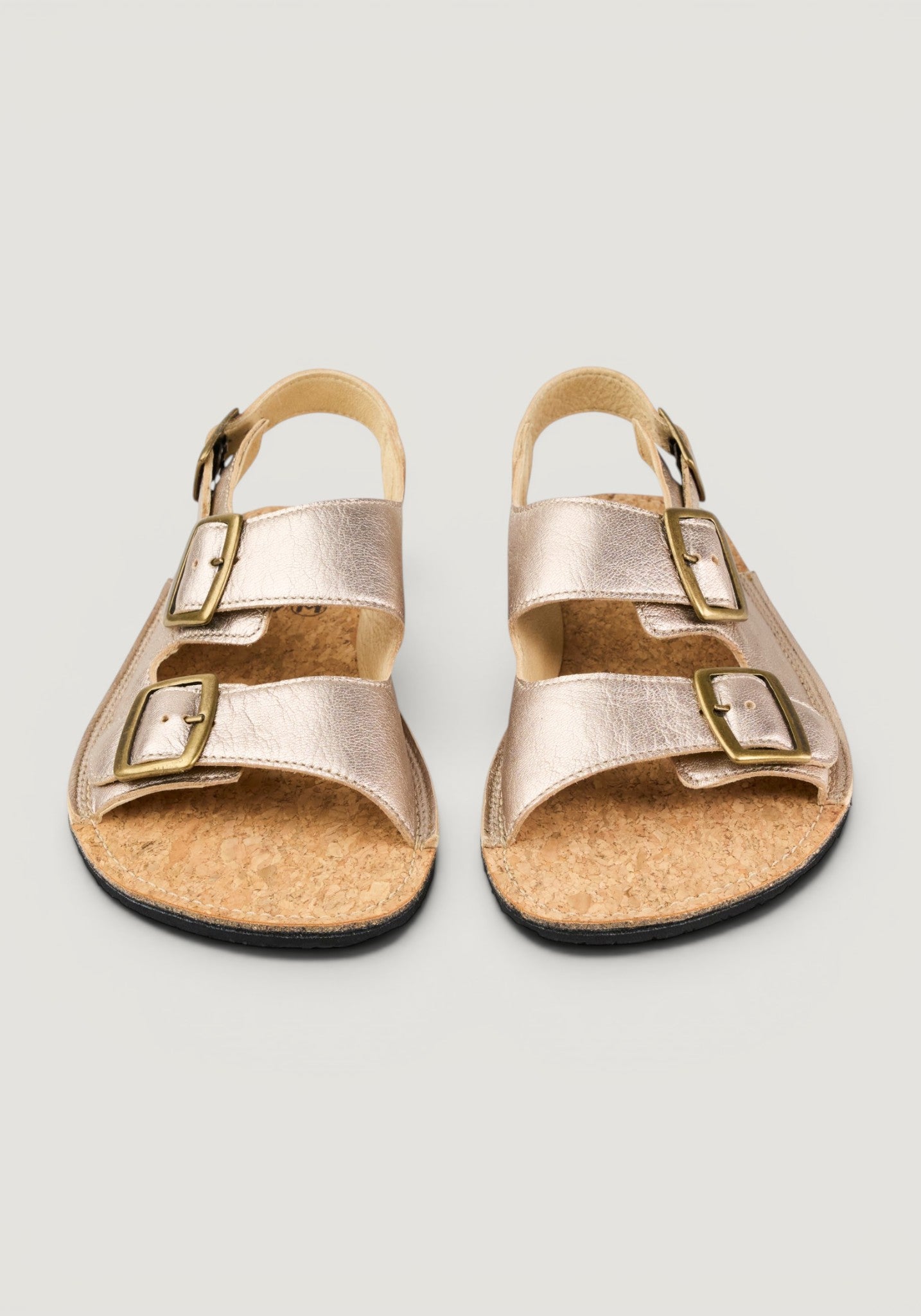 Sandale Barefoot din piele - Ada Champagne