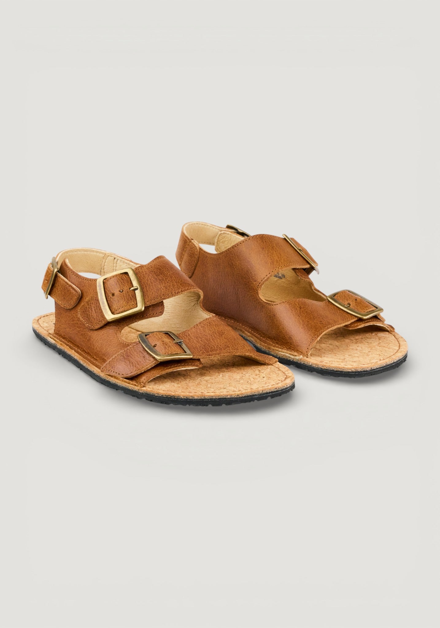 Sandale Barefoot din piele - Ada Cognac