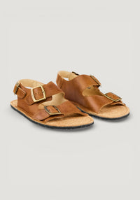 Sandale Barefoot din piele - Ada Cognac
