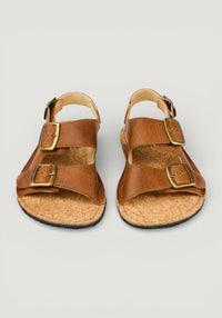 Sandale Barefoot din piele - Ada Cognac