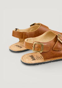 Sandale Barefoot din piele - Ada Cognac