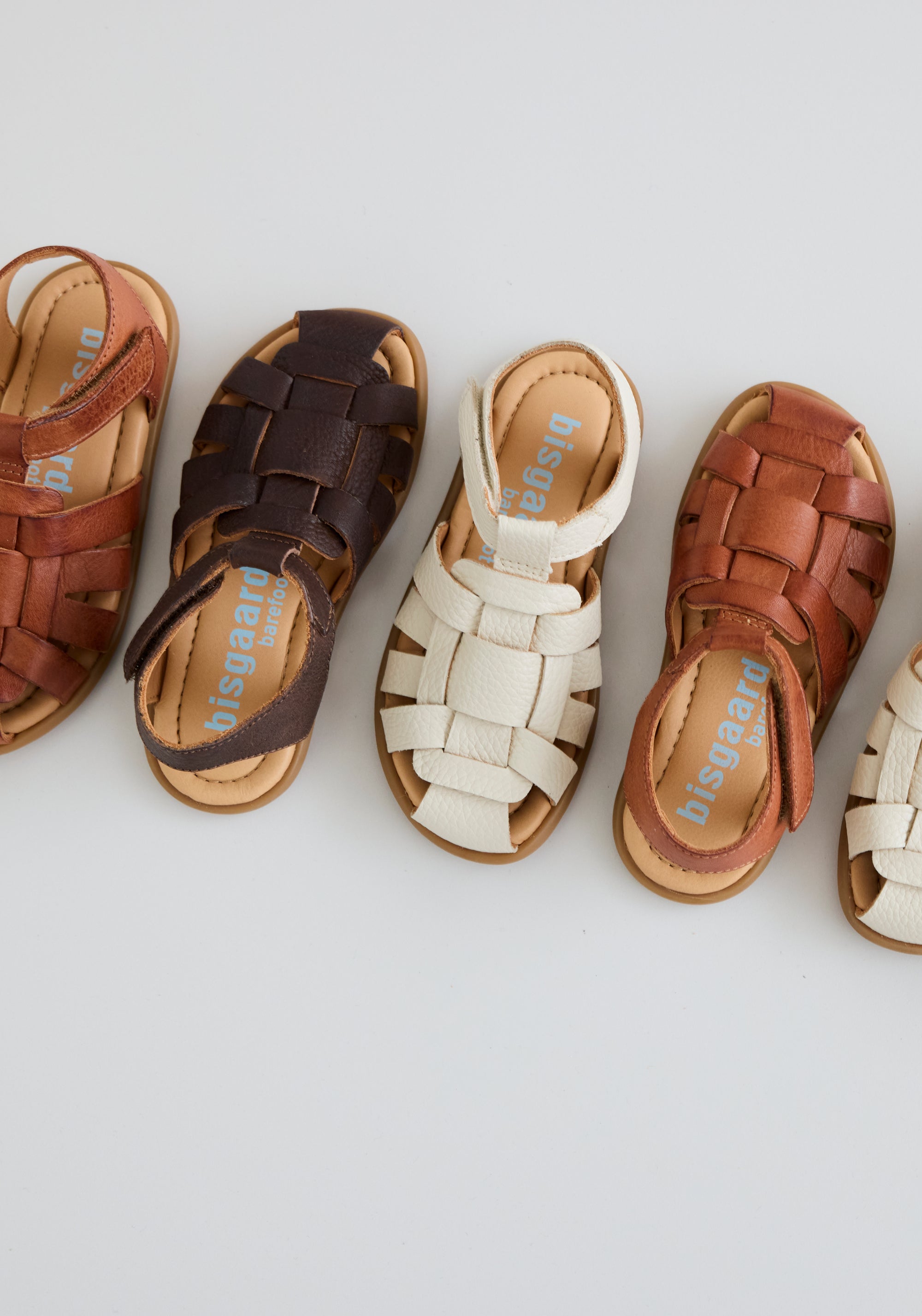 Sandale Barefoot din piele - Alison Creme