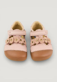 Sandale Barefoot din piele - Aria Old Pink