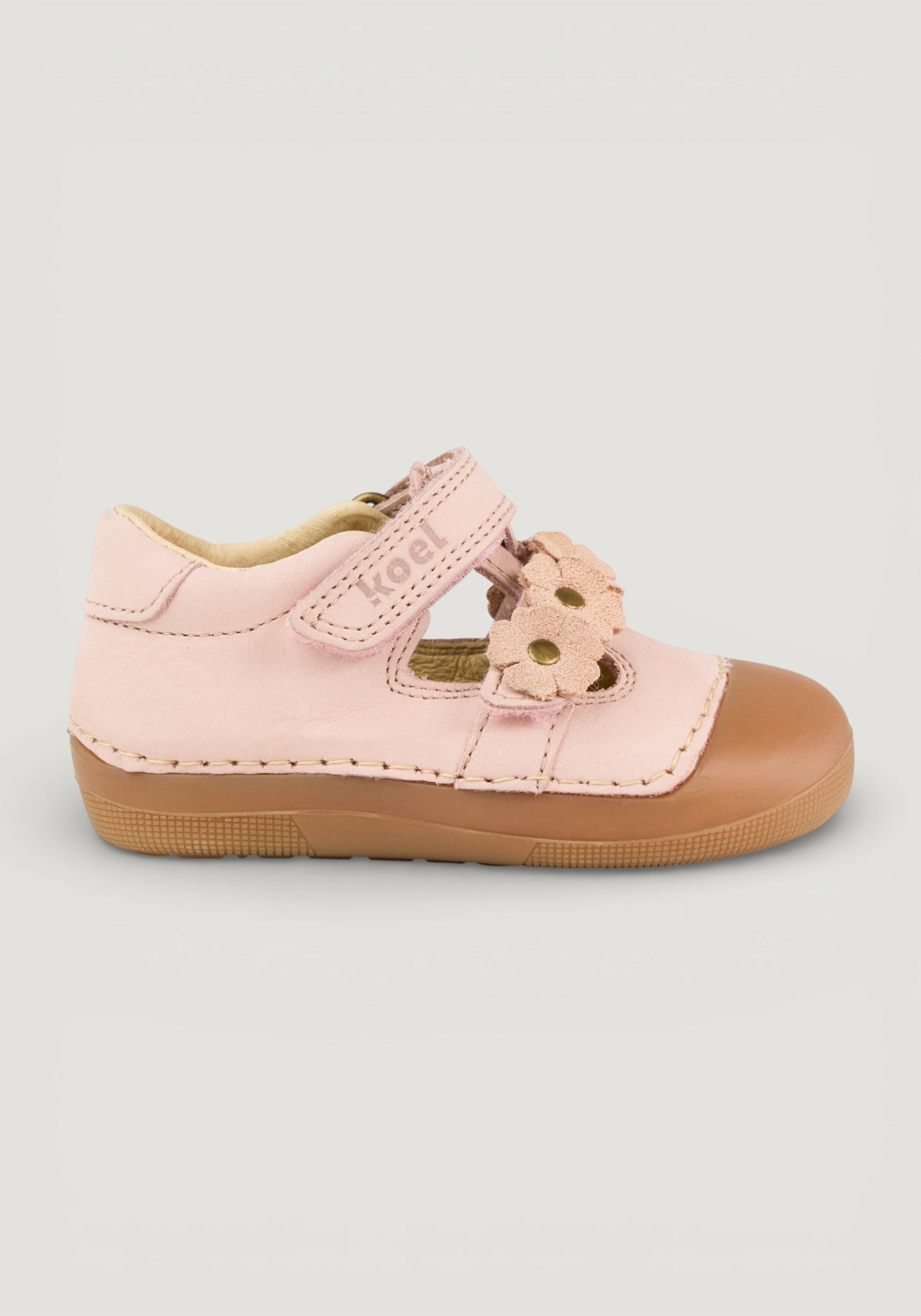 Sandale Barefoot din piele - Aria Old Pink