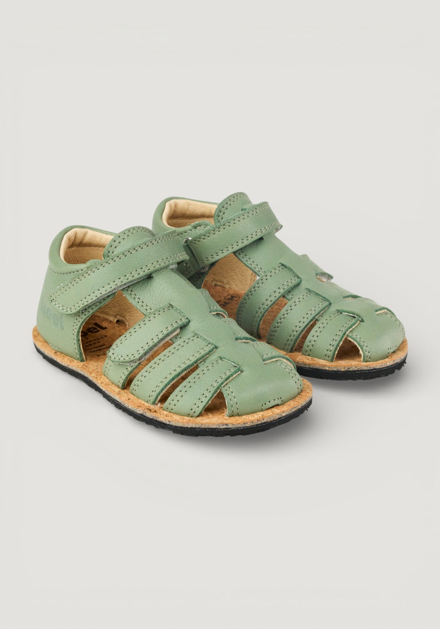 Sandale Barefoot din piele - Arin Olive