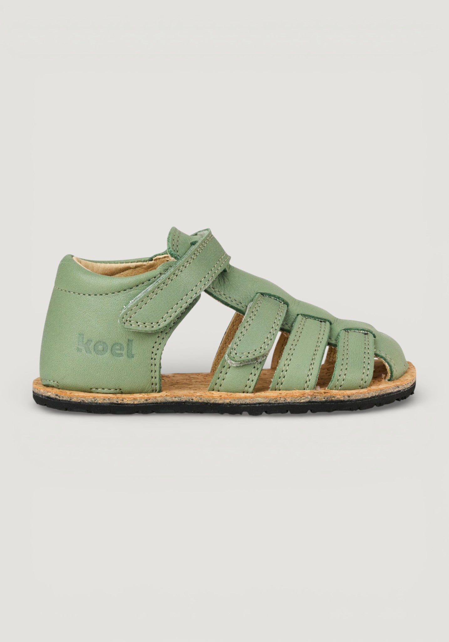 Sandale Barefoot din piele - Arin Olive