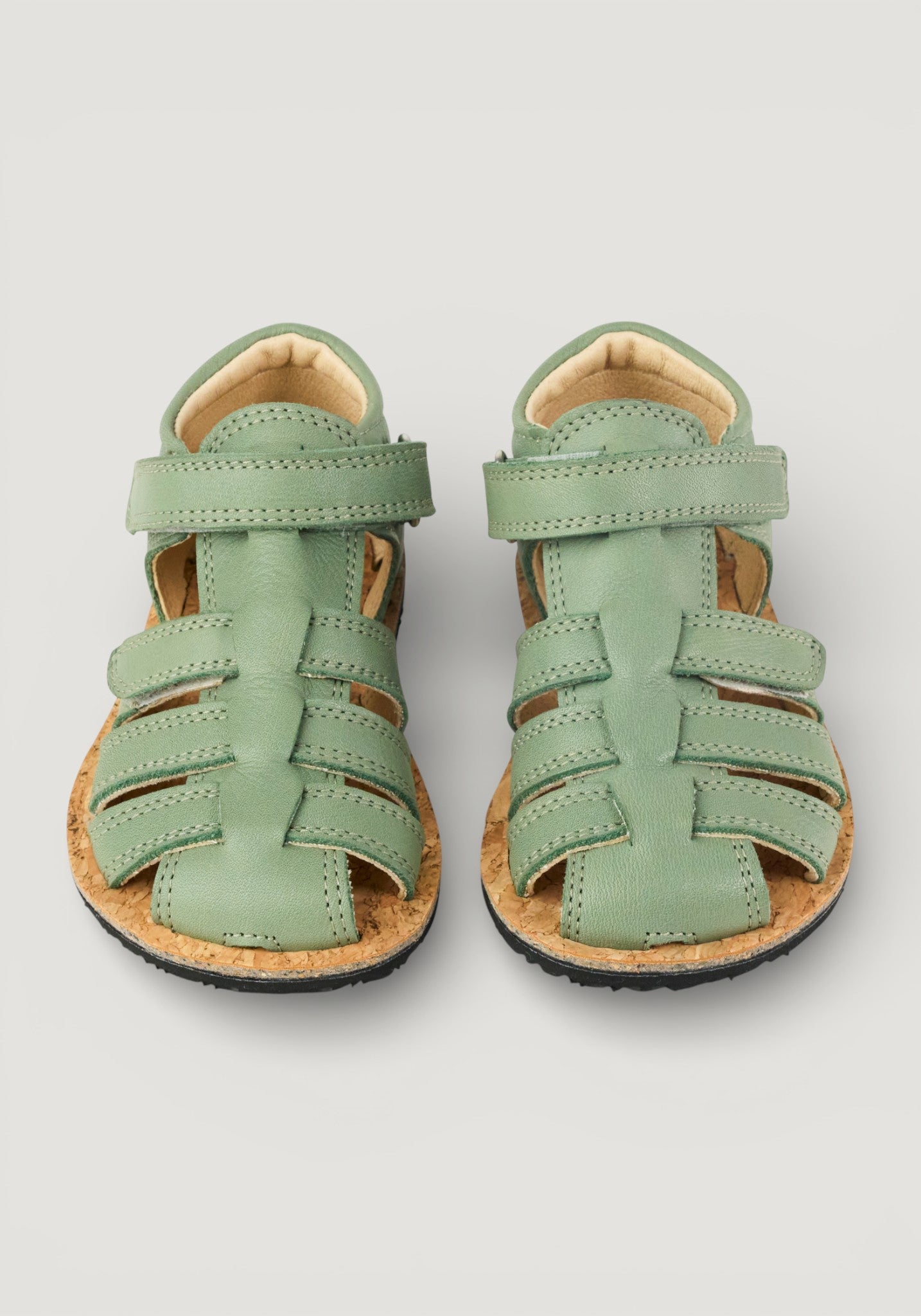 Sandale Barefoot din piele - Arin Olive