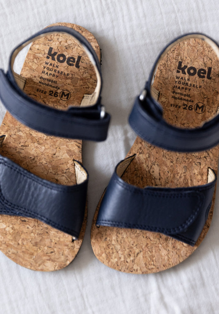Sandale Barefoot din piele - Ashley Blue Koel HipHip.ro