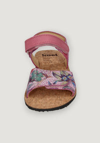 Sandale Barefoot din piele - Ashley Fantasy Fuchsia Koel HipHip.ro