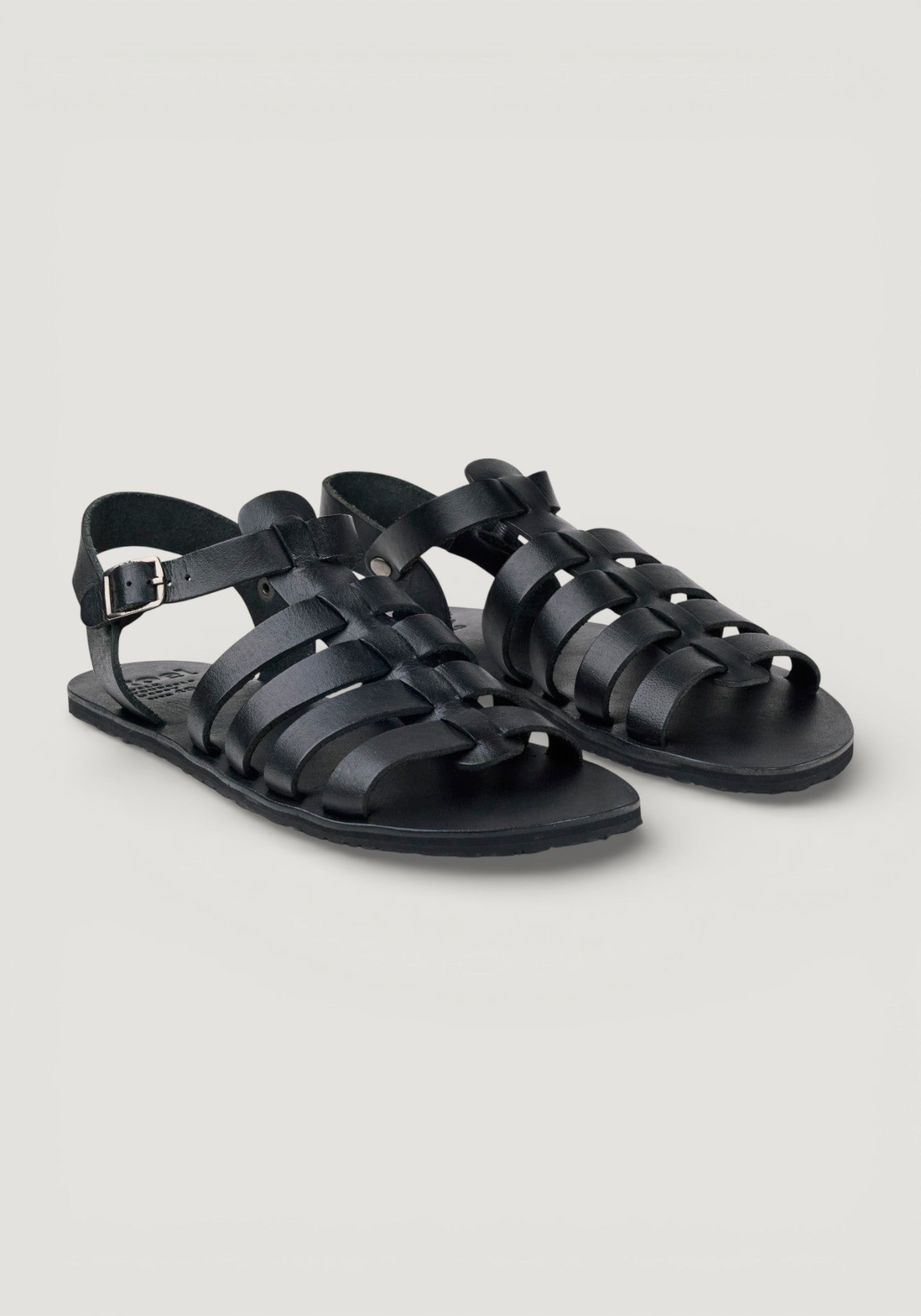 Sandale Barefoot din piele - Athena Black