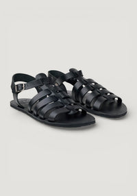 Sandale Barefoot din piele - Athena Black