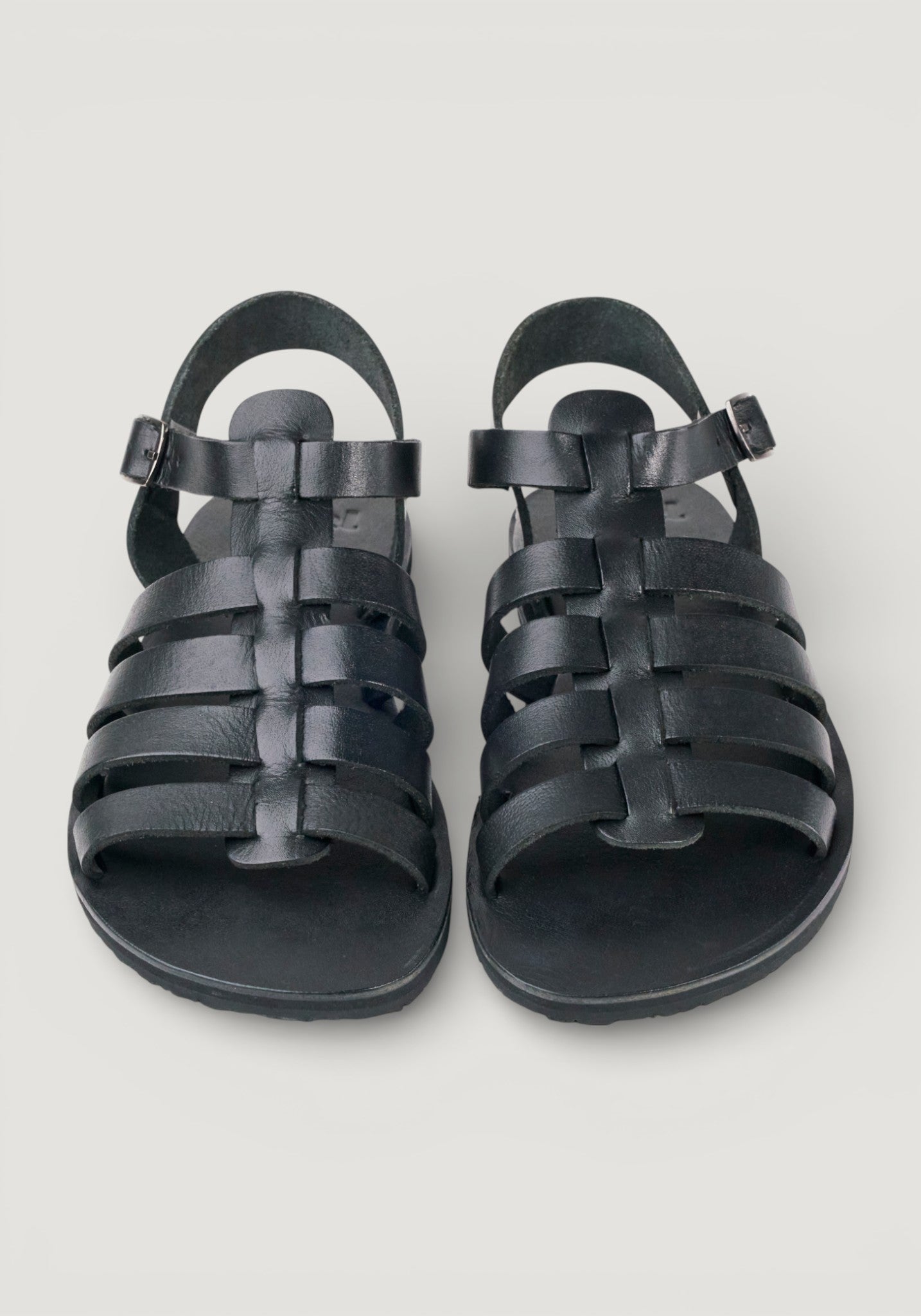 Sandale Barefoot din piele - Athena Black