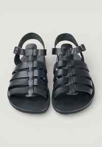 Sandale Barefoot din piele - Athena Black