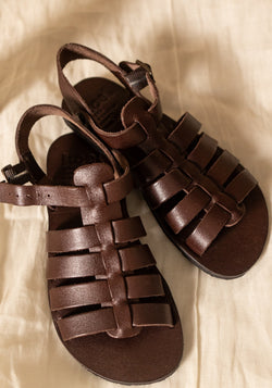 Sandale Barefoot femei din piele - Athena Chocolate Koel HipHip.ro