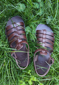 Sandale Barefoot femei din piele - Athena Chocolate Koel HipHip.ro