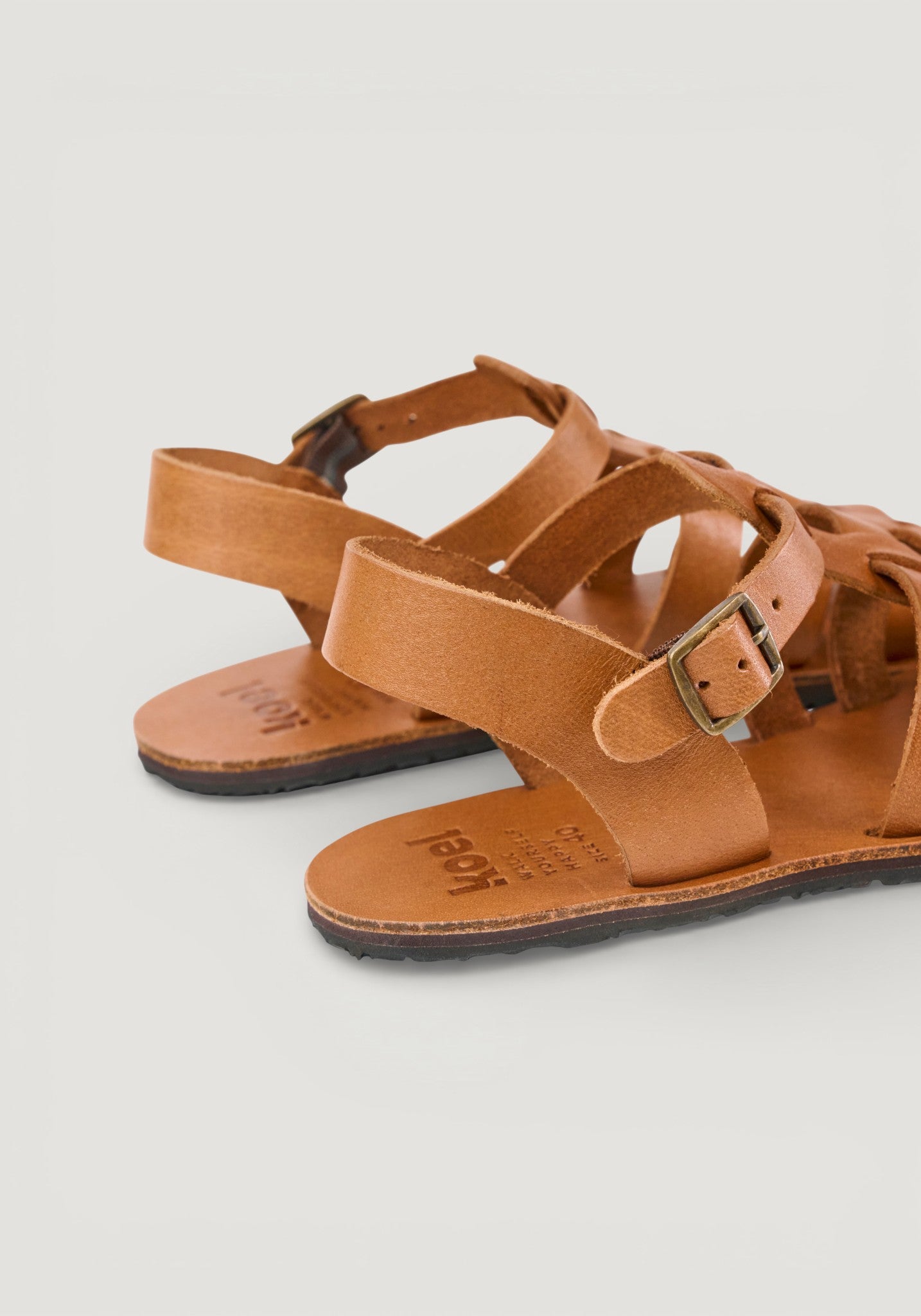 Sandale Barefoot din piele - Athena Miel 36
