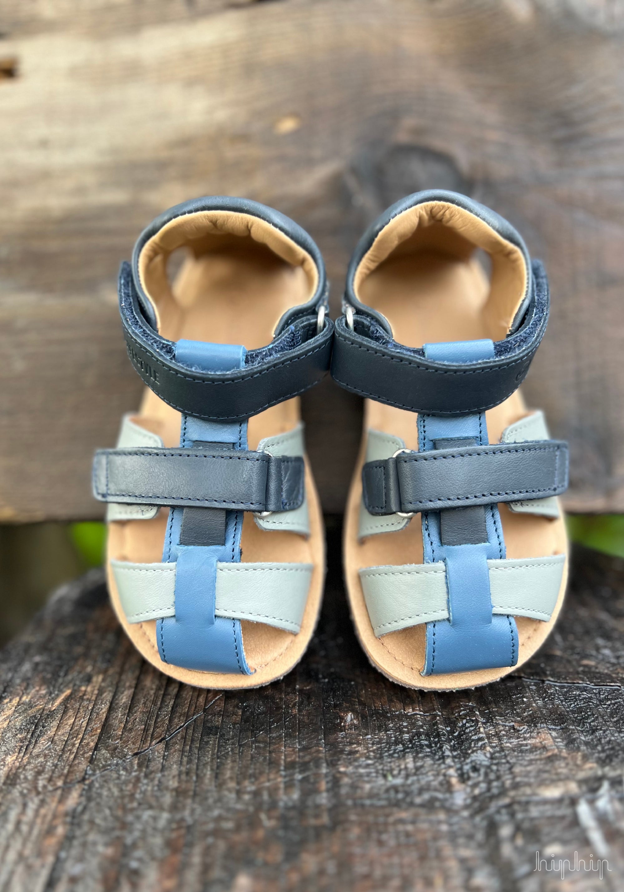 Sandale Barefoot din piele - Belliana Marine