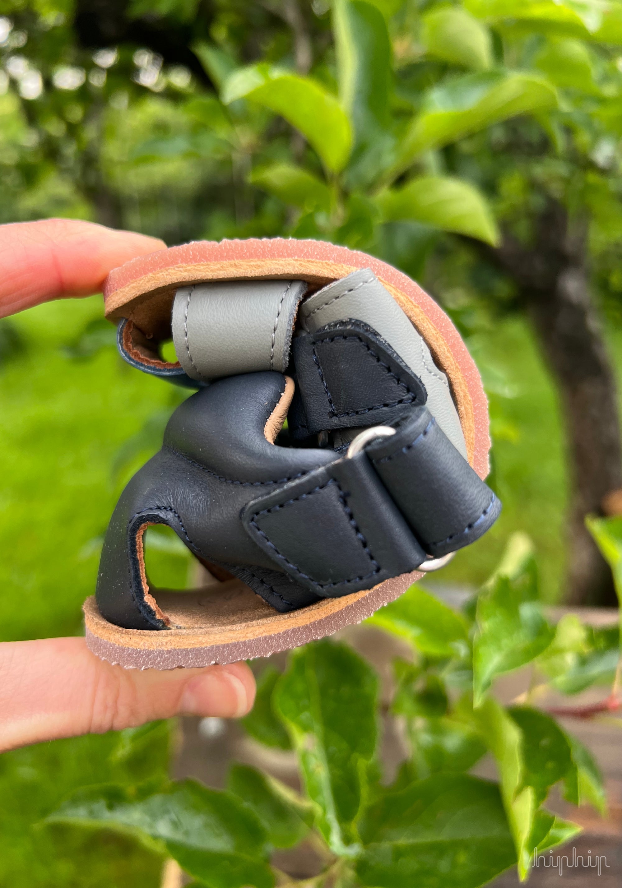 Sandale Barefoot din piele - Belliana Marine