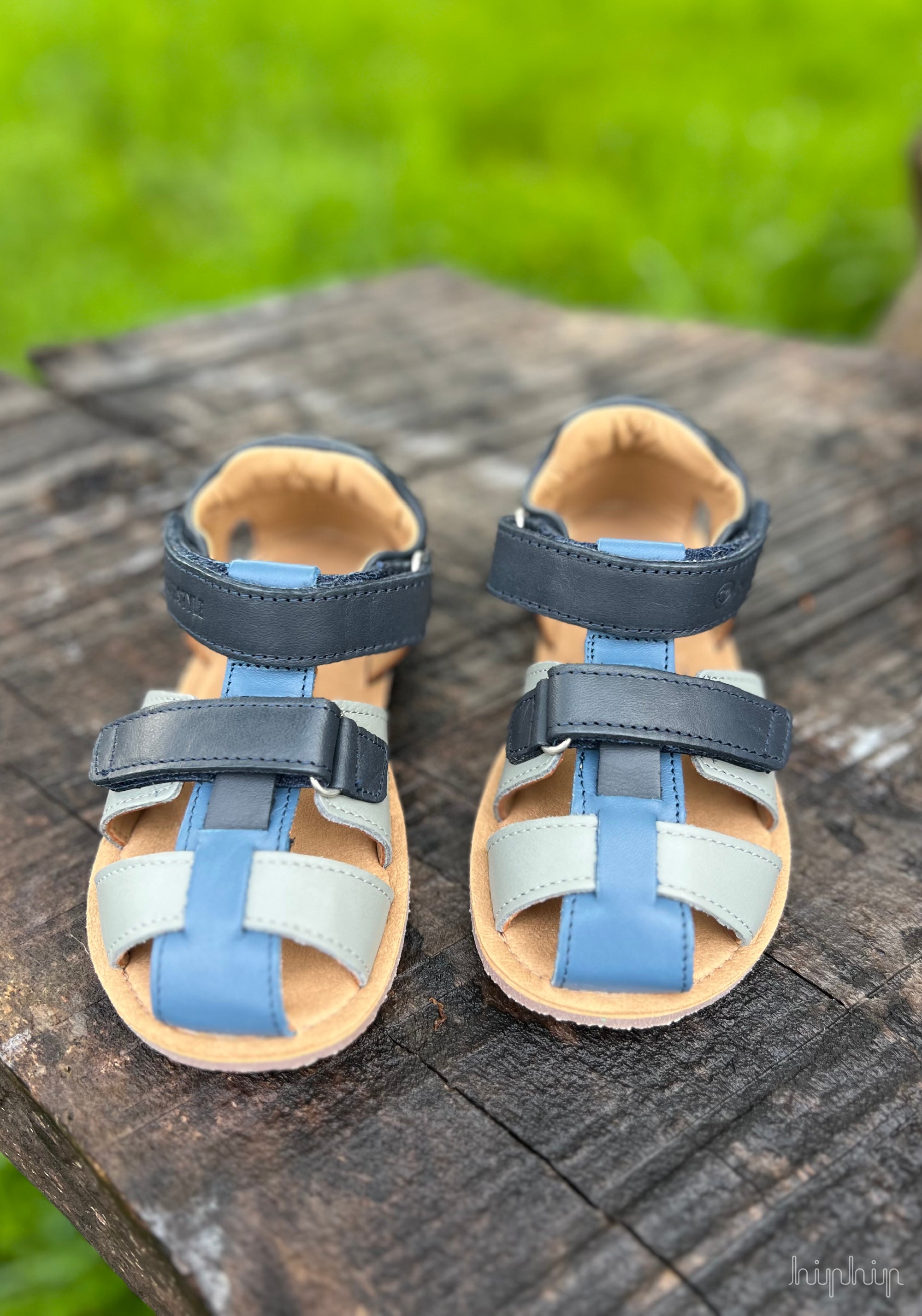 Sandale Barefoot din piele - Belliana Marine
