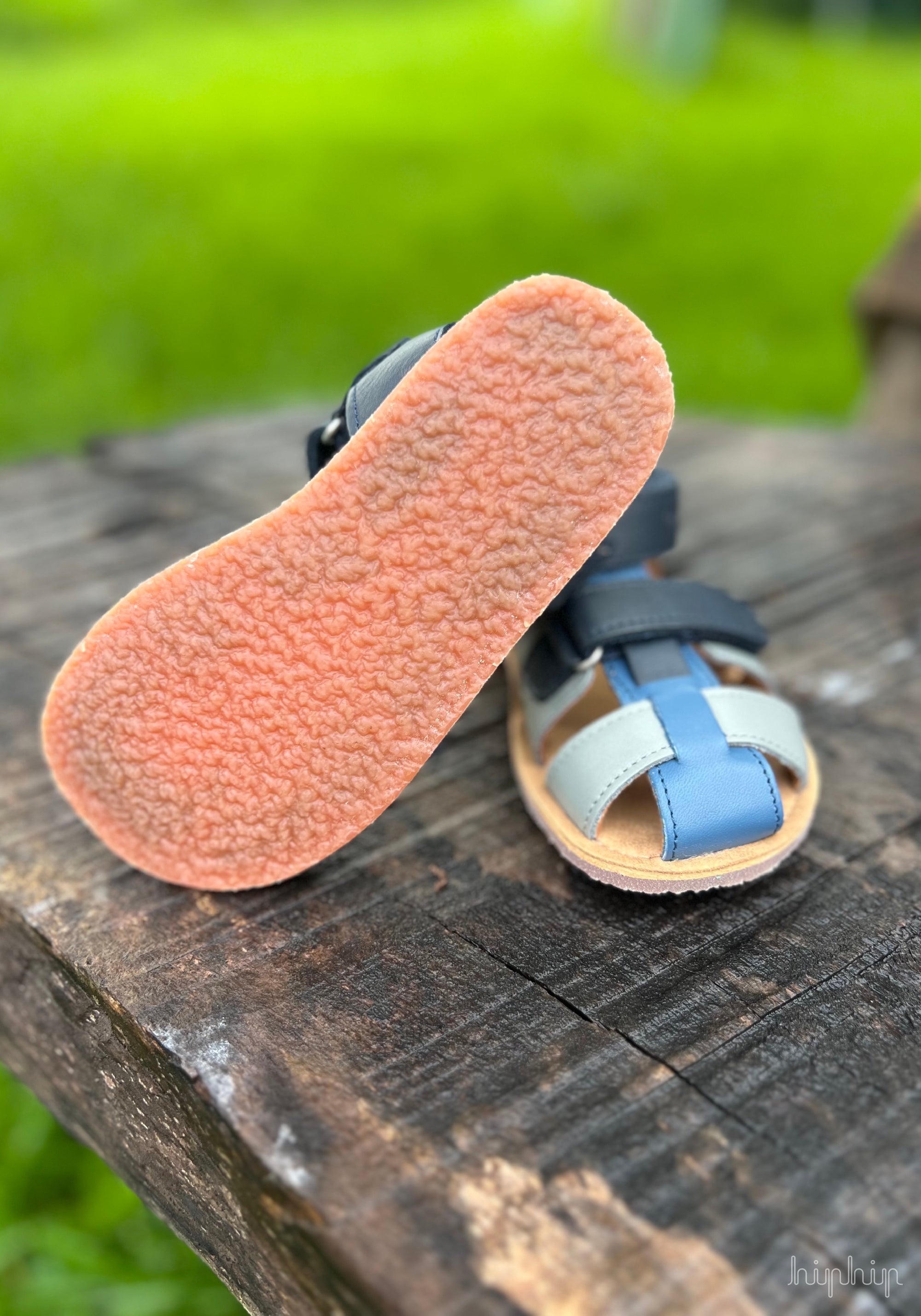 Sandale Barefoot din piele - Belliana Marine